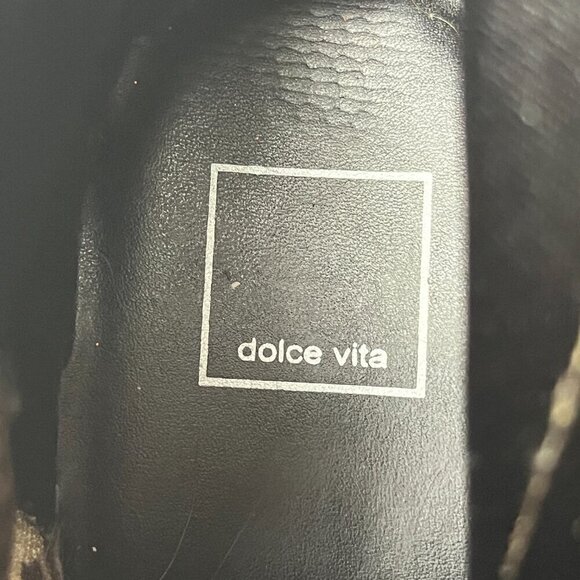 Dolce Vita Sophie Girl Leopardess Tan Leopard Print Red with‎ shoestrings Size 4 - Picture 12 of 12